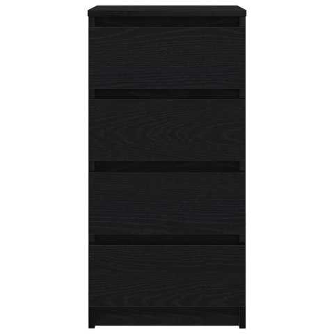 KOMODA CZARNY DĄB 37,5X35X76CM DREWNO KLEJONE