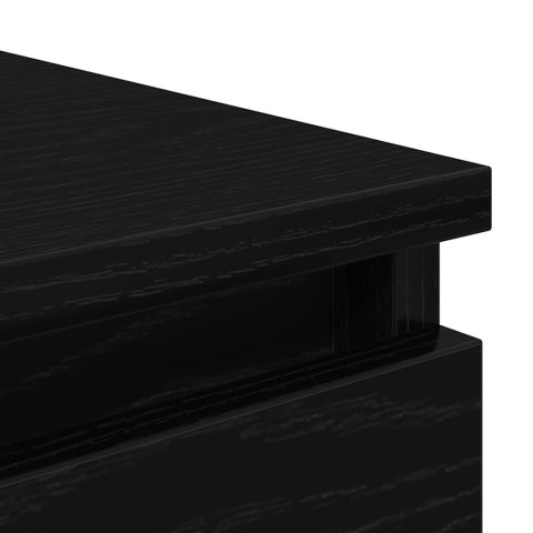 KOMODA CZARNY DĄB 37,5X35X76CM DREWNO KLEJONE