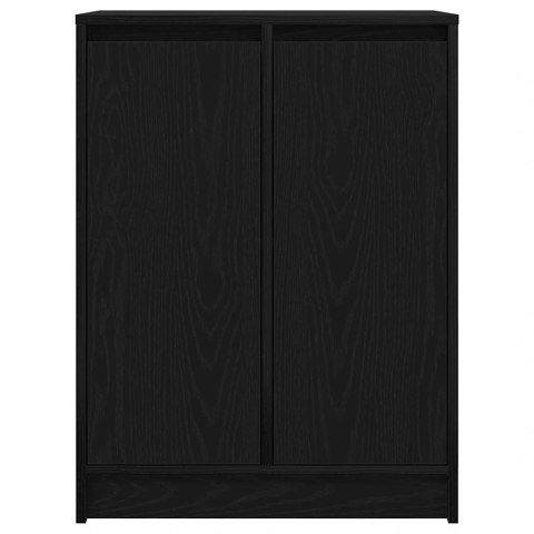 KOMODA CZARNY DĄB 57X34X76CM DREWNO KLEJONE