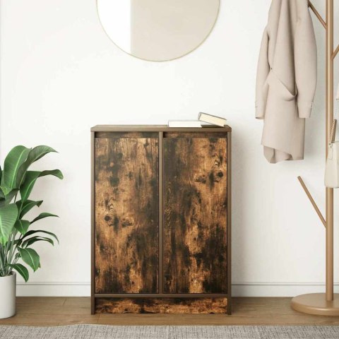 KOMODA DĄB WĘDZONY 57X34X76CM DREWNO KLEJONE