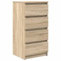 KOMODA SONOMA OAK 37,5X35X76CM DREWNO KLEJONE
