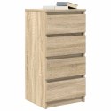 KOMODA SONOMA OAK 37,5X35X76CM DREWNO KLEJONE