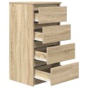 KOMODA SONOMA OAK 37,5X35X76CM DREWNO KLEJONE