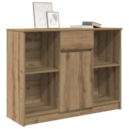 KOMODA Z SZUFLADĄ ARTISAN OAK 101X35X76CM DREWNO KLEJONE