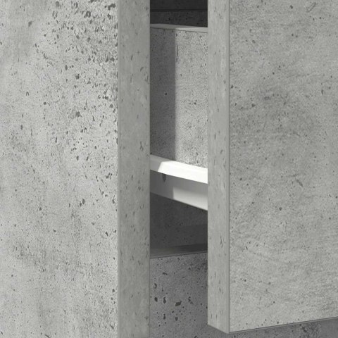 KOMODA Z SZUFLADĄ BETON SZARY 71X35X84CM DREWNO KLEJONE