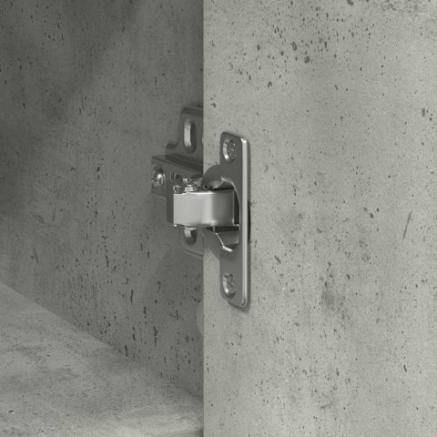 KOMODA Z SZUFLADĄ BETONOWA SZAROŚĆ 101X35X76CM DREWNO KLEJONE