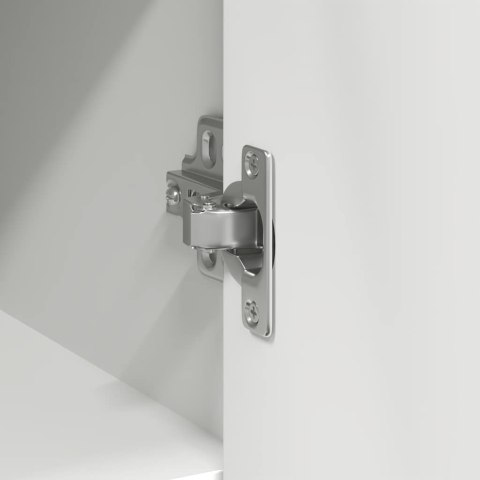 KOMODA Z SZUFLADĄ BIAŁA 101X35X76CM DREWNO KLEJONE