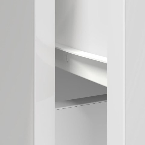 KOMODA Z SZUFLADĄ BIAŁA 101X35X76CM DREWNO KLEJONE