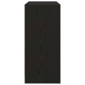 KOMODA Z SZUFLADĄ CZARNY DĄB 80X34X76CM DREWNO KLEJONE