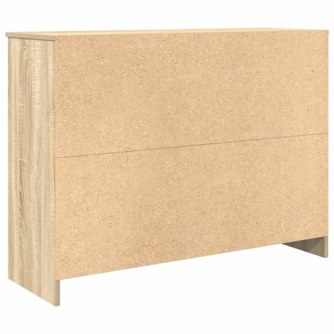 KOMODA Z SZUFLADĄ DĄB SONOMA 101X35X76CM DREWNO KLEJONE