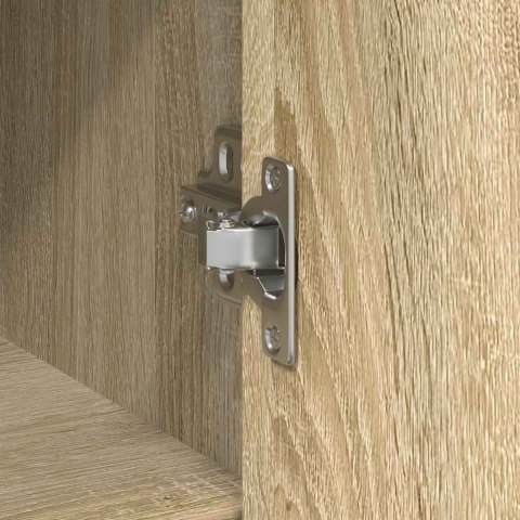 KOMODA Z SZUFLADĄ DĄB SONOMA 101X35X76CM DREWNO KLEJONE