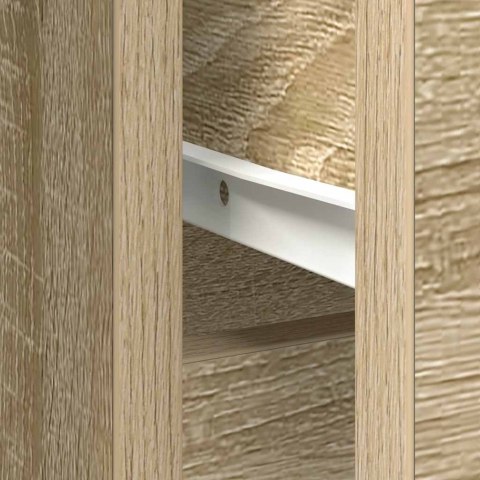 KOMODA Z SZUFLADĄ DĄB SONOMA 101X35X76CM DREWNO KLEJONE