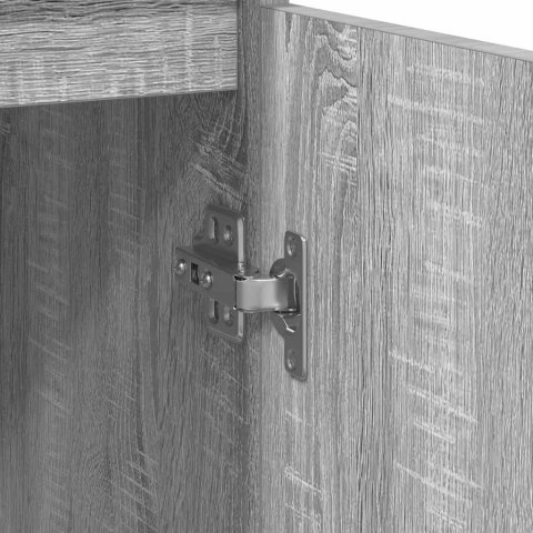 KOMODA Z SZUFLADĄ SZARY SONOMA 71X35X65CM DREWNO KLEJONE