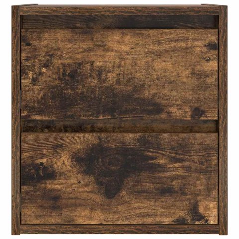 SZAFKI NOCNE ŚCIENNE 2 SZT. DĄB WĘDZONY 38X34X40CM