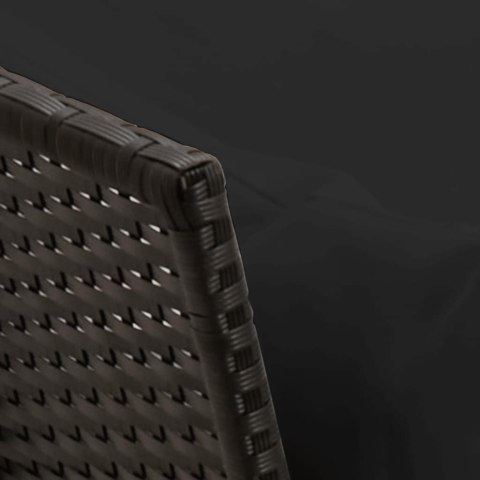 FOTEL OGRODOWY Z PODUSZKAMI RATTAN PE CZARNY