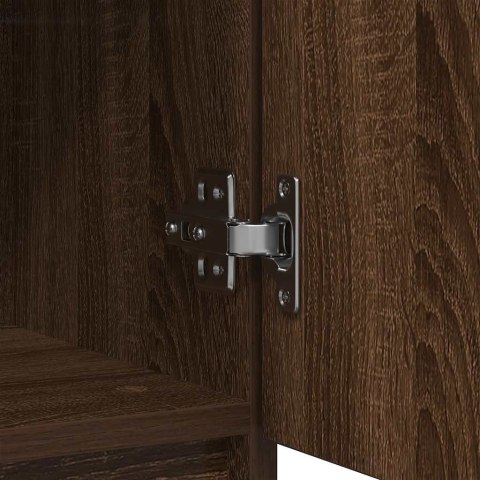 KOMODA Z SZUFLADĄ BRĄZOWY DĄB 71X35X65CM DREWNO KLEJONE