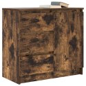 KOMODA Z SZUFLADĄ DĄB WĘDZONY 71X35X65CM DREWNO KLEJONE