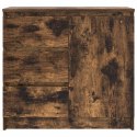 KOMODA Z SZUFLADĄ DĄB WĘDZONY 71X35X65CM DREWNO KLEJONE