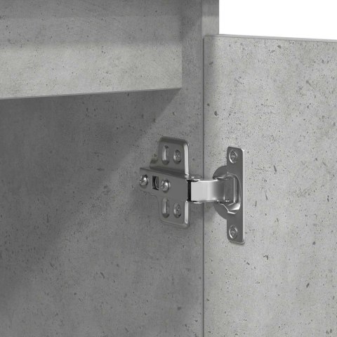 KOMODA Z SZUFLADAMI BETONOWY SZARY 100,5X35X76CM DREWNO KLEJONE