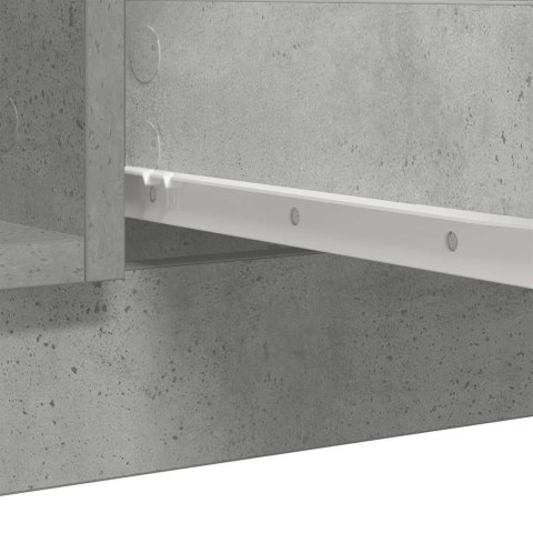KOMODA Z SZUFLADAMI BETONOWY SZARY 100,5X35X76CM DREWNO KLEJONE