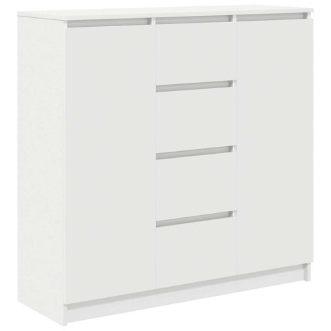 KOMODA Z SZUFLADAMI BIAŁA 100,5X35X98,5CM DREWNO KLEJONE