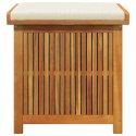SKRZYNKA NA PODUSZKI OGRODOWE 60X50X61CM LITE DREWNO AKACJOWE