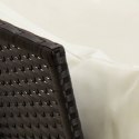 FOTEL OGRODOWY Z PODUSZKAMI RATTAN PE CZARNY