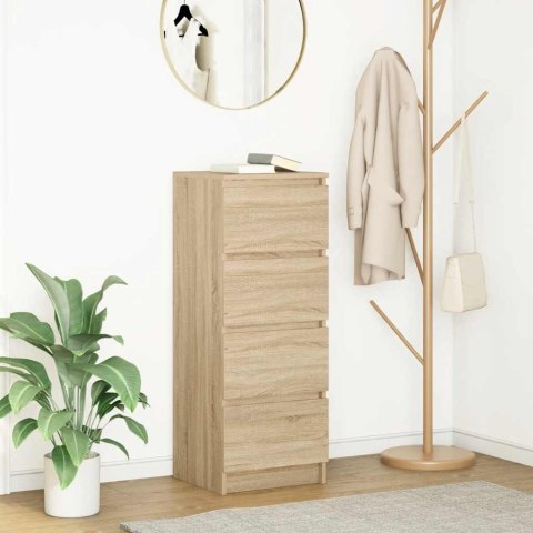 KOMODA SONOMA OAK 37,5X35X99CM DREWNO KLEJONE