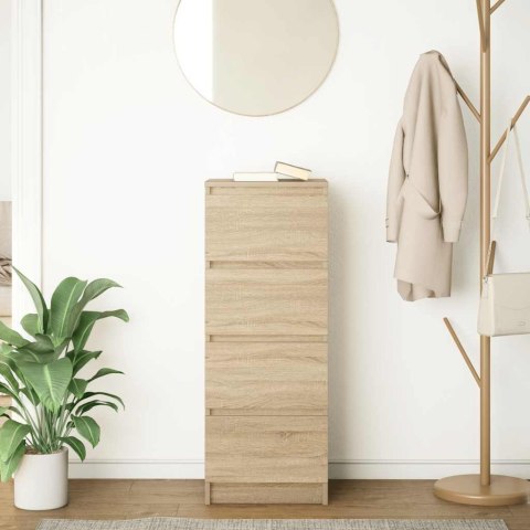 KOMODA SONOMA OAK 37,5X35X99CM DREWNO KLEJONE