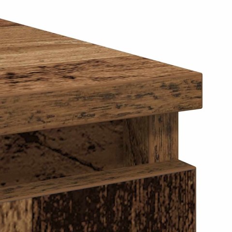 KOMODA Z SZUFLADĄ STARE DREWNO 71X35X65CM DREWNO KLEJONE