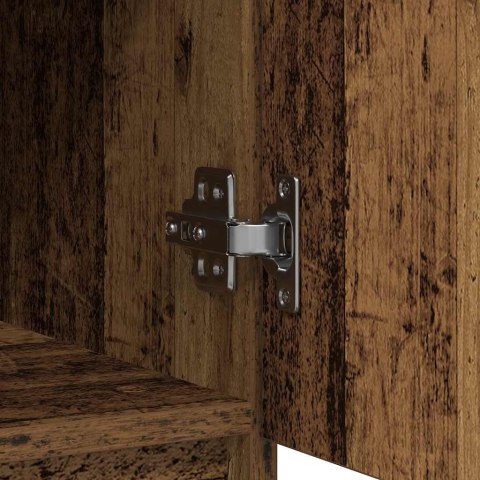 KOMODA Z SZUFLADĄ STARE DREWNO 71X35X65CM DREWNO KLEJONE