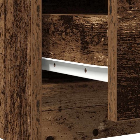 KOMODA Z SZUFLADĄ STARE DREWNO 71X35X65CM DREWNO KLEJONE