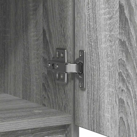 KOMODA Z SZUFLADĄ SZARY SONOMA 71X35X65CM DREWNO KLEJONE