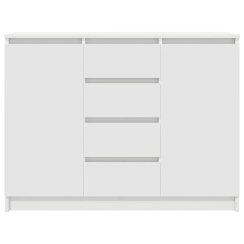 KOMODA Z SZUFLADAMI BIAŁA 100,5X35X76CM DREWNO KLEJONE