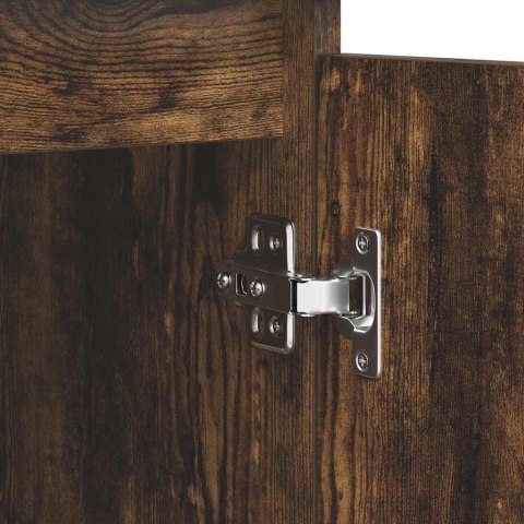 KOMODA Z SZUFLADAMI DĄB WĘDZONY 100,5X35X76CM DREWNO KLEJONE