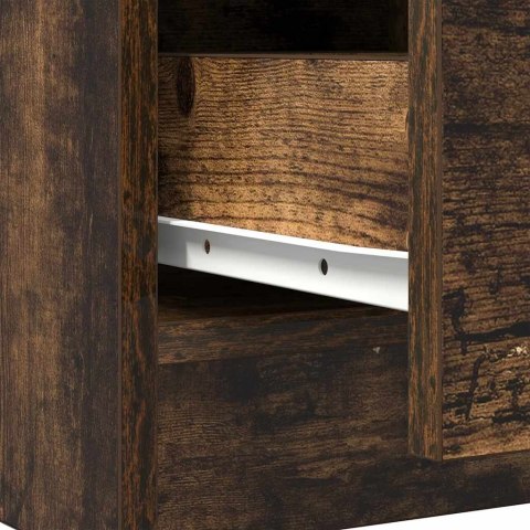 KOMODA Z SZUFLADAMI DĄB WĘDZONY 71X35X84CM DREWNO KLEJONE