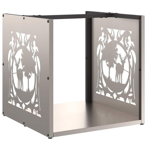 STOJAK NA DREWNO OPAŁOWE 40X40X40CM STAL NIERDZEWNA