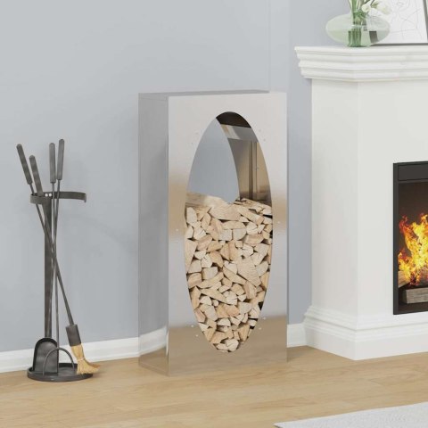 STOJAK NA DREWNO OPAŁOWE 50X23X100CM STAL NIERDZEWNA