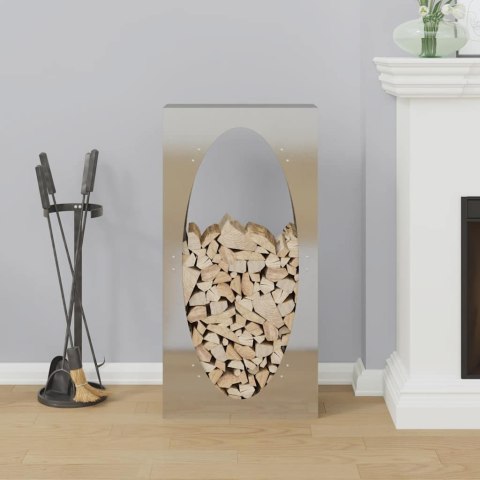 STOJAK NA DREWNO OPAŁOWE 50X23X100CM STAL NIERDZEWNA