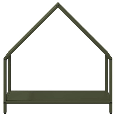 STOJAK NA DREWNO OPAŁOWE OLIWKOWO-ZIELONY 60X25X60CM