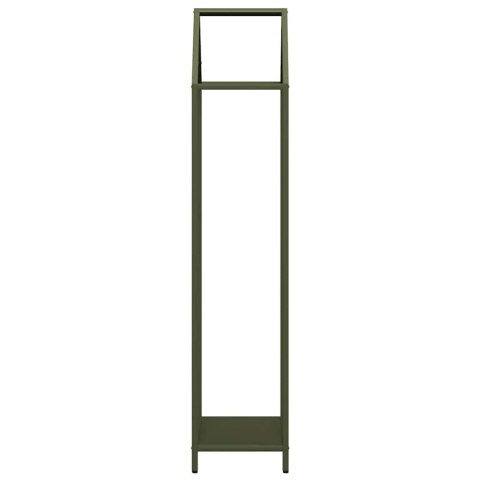 STOJAK NA DREWNO OPAŁOWE OLIWKOWY ZIELONY 40X25X120CM