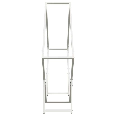 STOJAK NA DREWNO OPAŁOWE BIAŁY 100X25X100CM