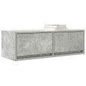 SZAFKA RTV BETONOWA SZARA 80X31X25,5CM DREWNO KLEJONE