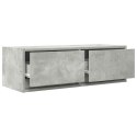 SZAFKA RTV BETONOWA SZARA 80X31X25,5CM DREWNO KLEJONE