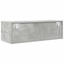 SZAFKA RTV BETONOWA SZARA 80X31X25,5CM DREWNO KLEJONE