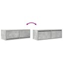 SZAFKA RTV BETONOWA SZARA 80X31X25,5CM DREWNO KLEJONE