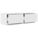 SZAFKI POD TV 2 SZT. BIAŁE 80X31X25,5CM DREWNO KLEJONE
