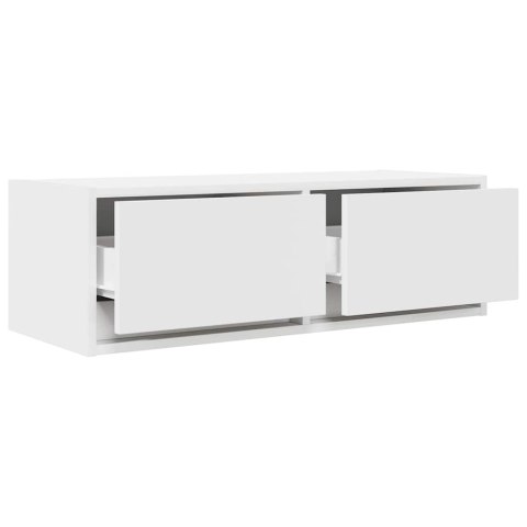 SZAFKI POD TV 2 SZT. BIAŁE 80X31X25,5CM DREWNO KLEJONE