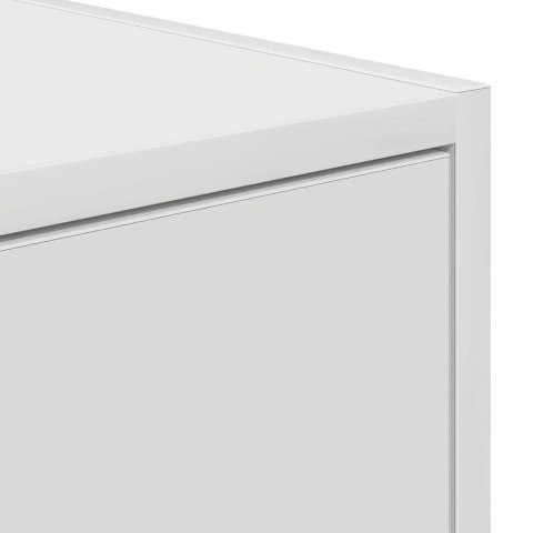 SZAFKI POD TV 2 SZT. BIAŁE 80X31X25,5CM DREWNO KLEJONE