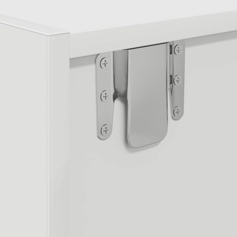 SZAFKI POD TV 2 SZT. BIAŁE 80X31X25,5CM DREWNO KLEJONE